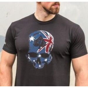 Wash In Commie Blood‎ Black Short Sleeve XXL Army Patriot Gorpcore Outdoorsy